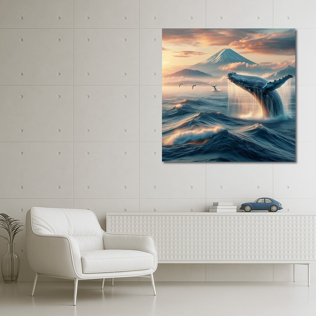 Japanese Whale: The Majesty of the Ocean and the Harmony of Nature