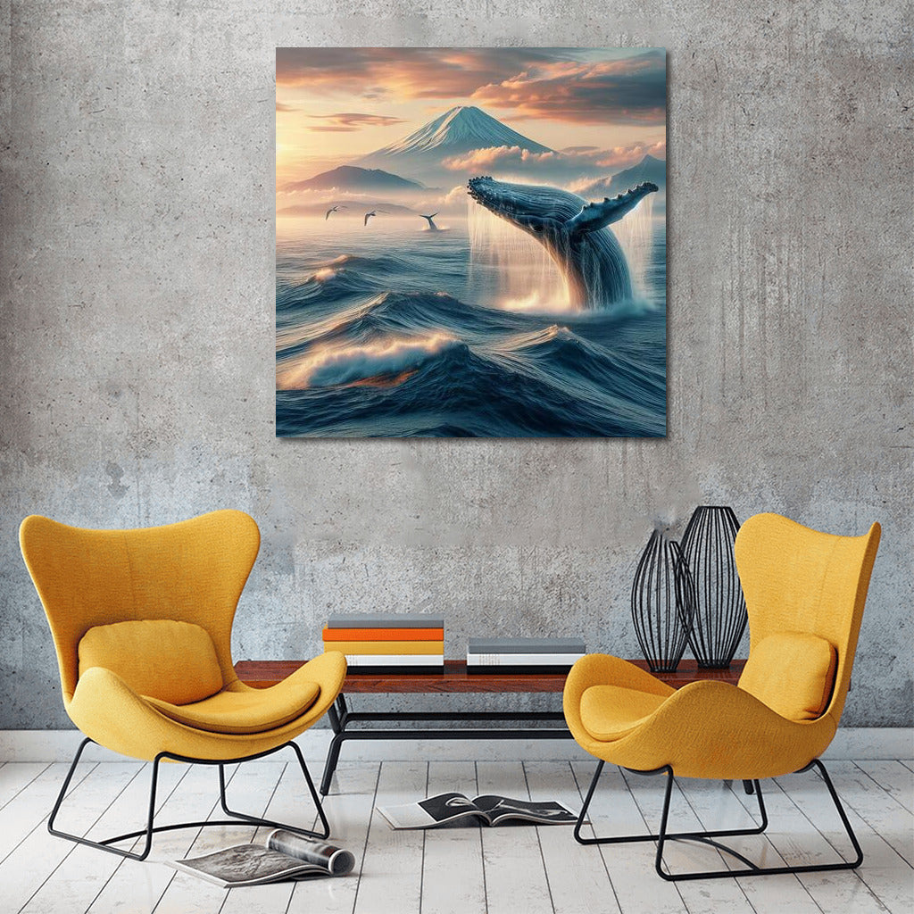 Japanese Whale: The Majesty of the Ocean and the Harmony of Nature