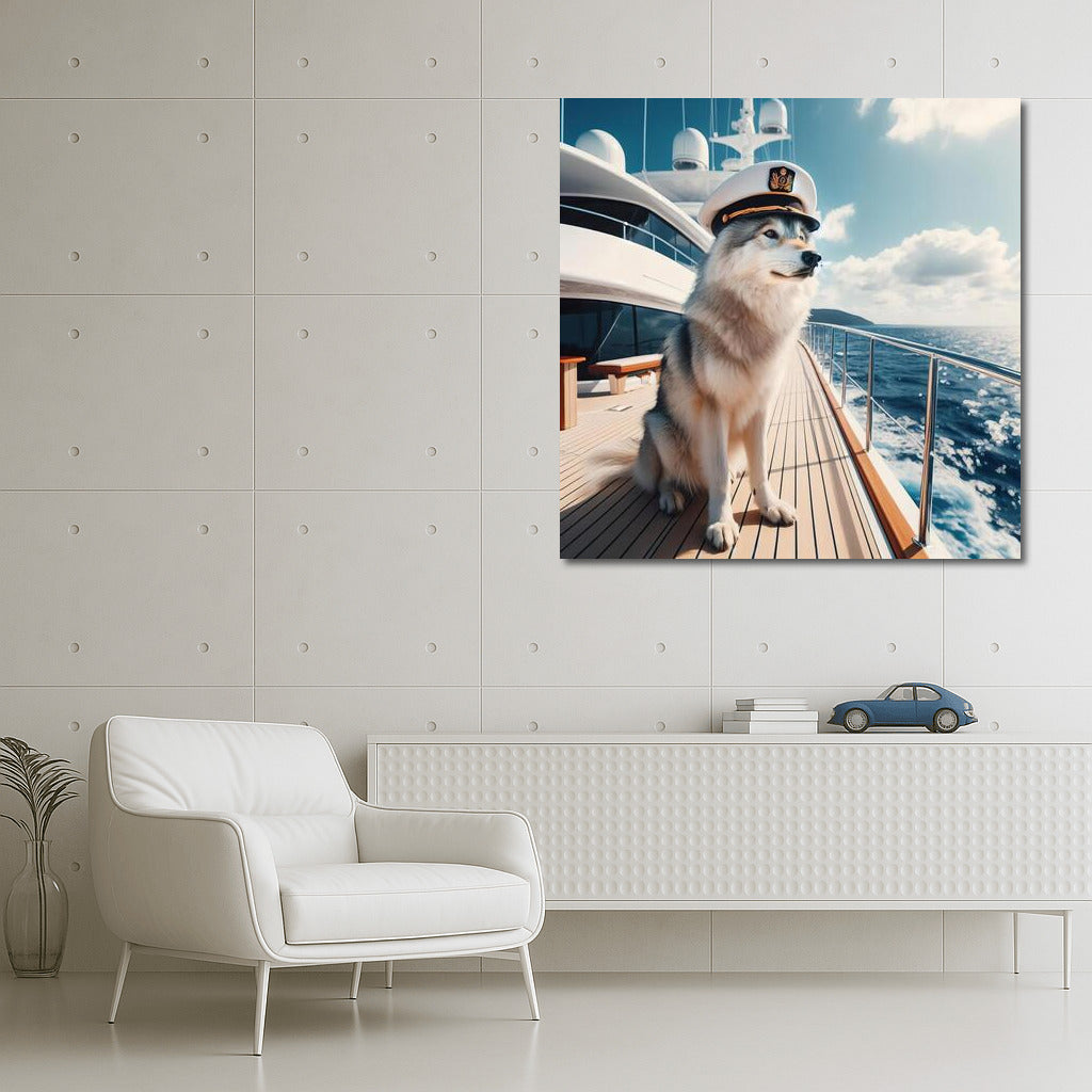 Wolf-Captain on a Yacht: Sea Freedom in the Interior