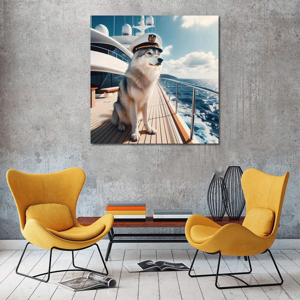 Wolf-Captain on a Yacht: Sea Freedom in the Interior