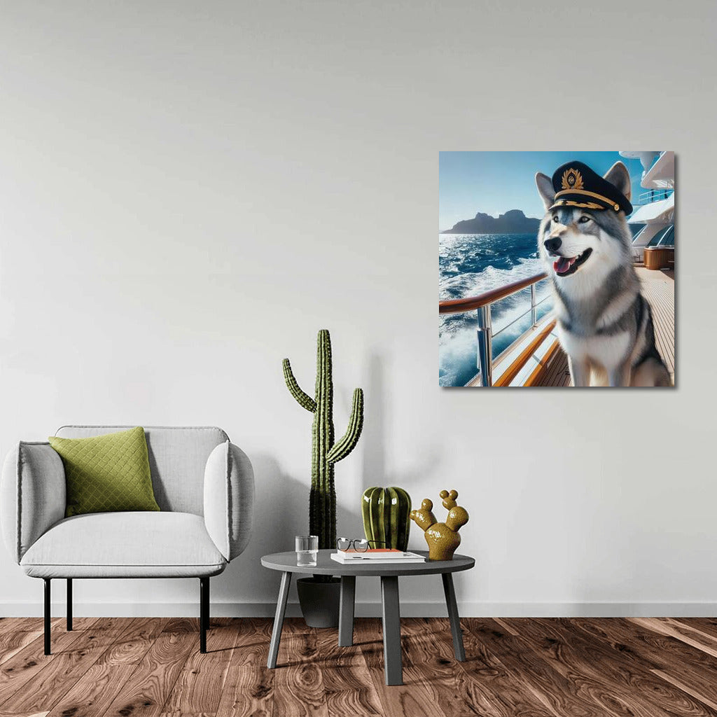 Wolf Captain on a Yacht: Sea Adventures and Freedom