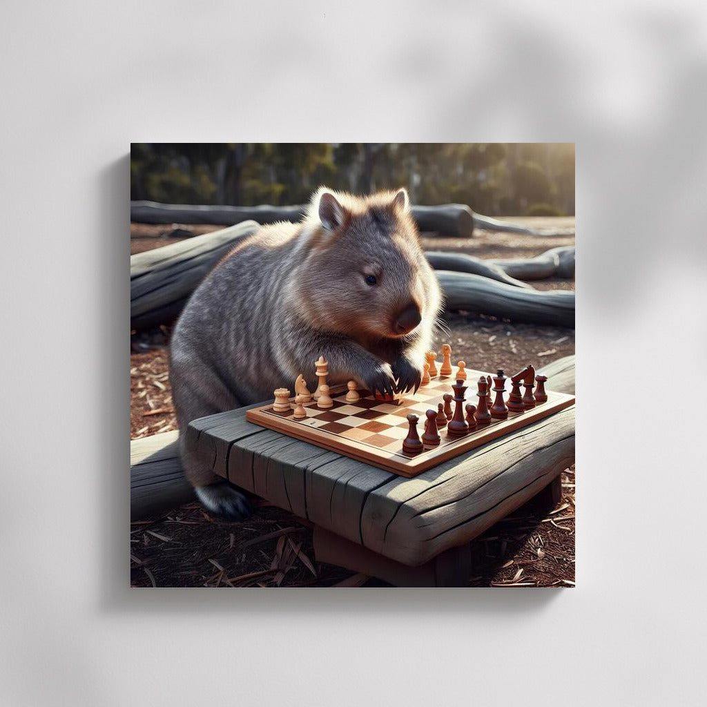 Pensive Wombat: Chess in the Park