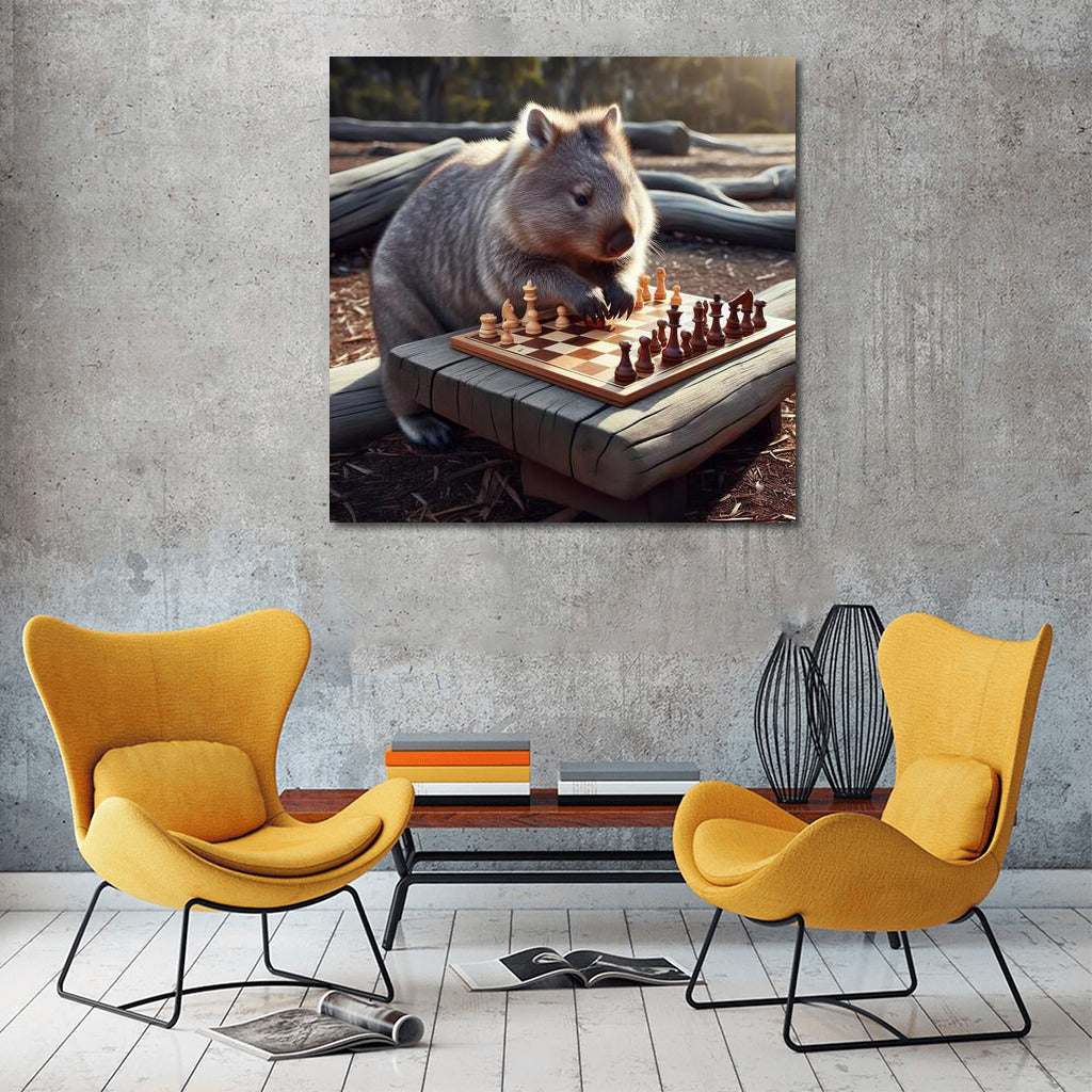 Pensive Wombat: Chess in the Park