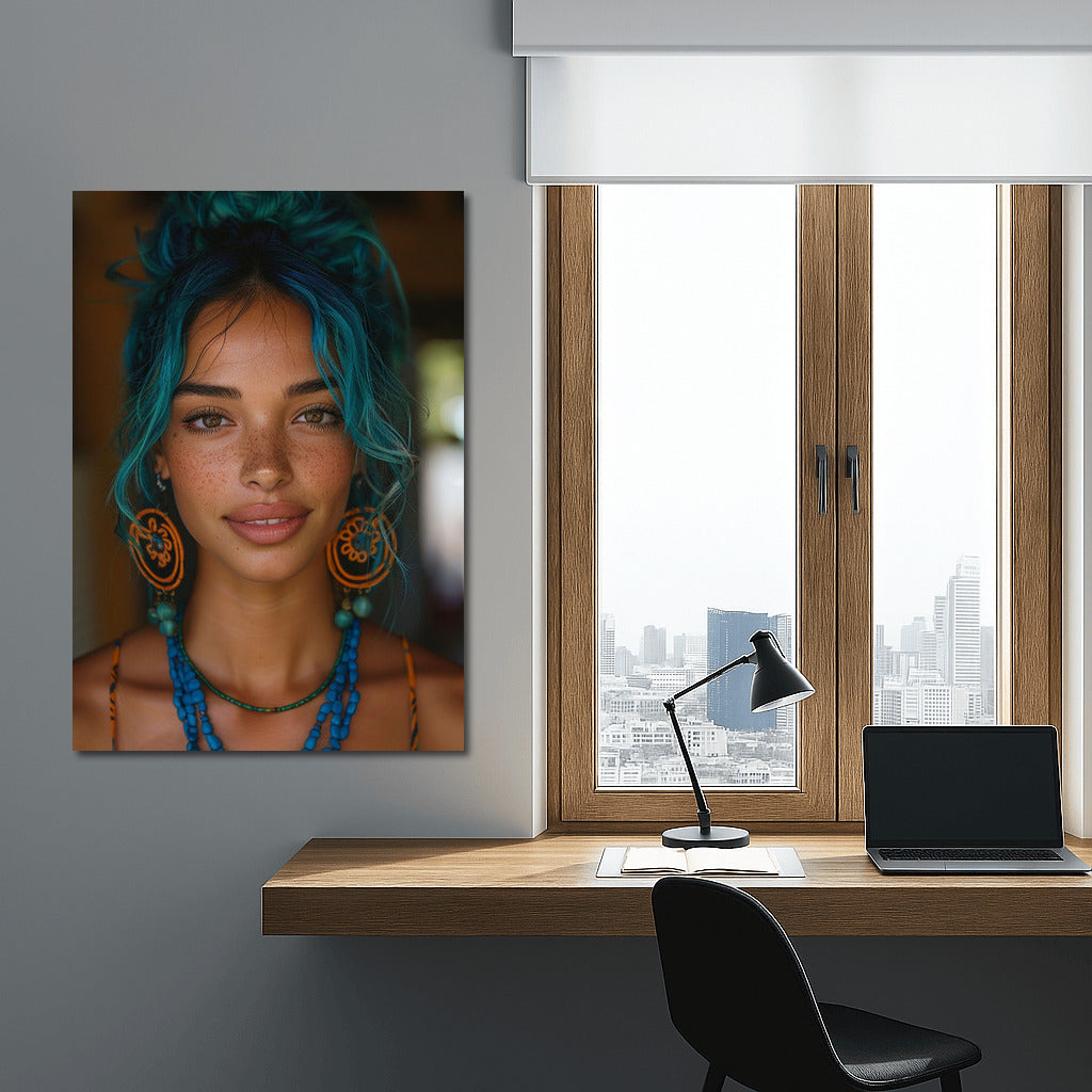 Mysterious Beauty: Portrait of a Beautiful Girl