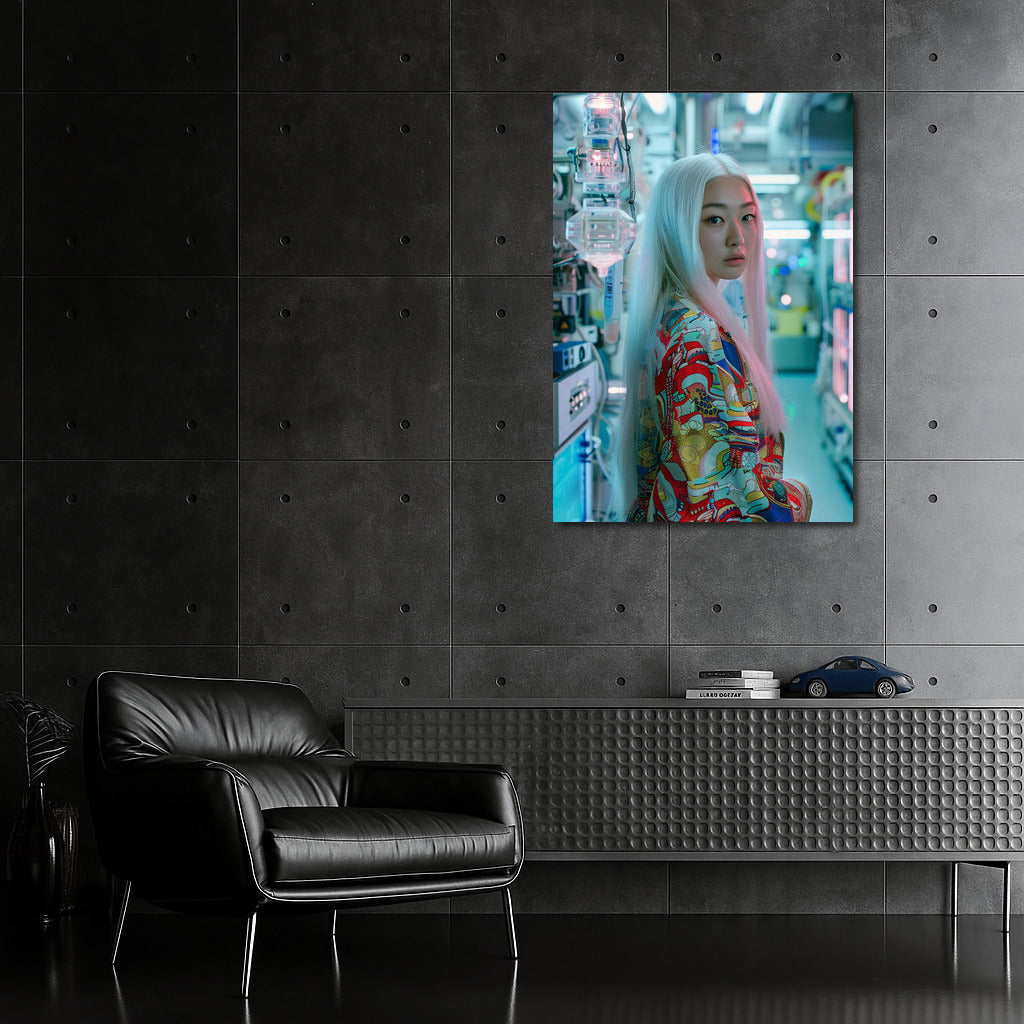 Cyber Muse: Beautiful Asian Girl in the Virtual World