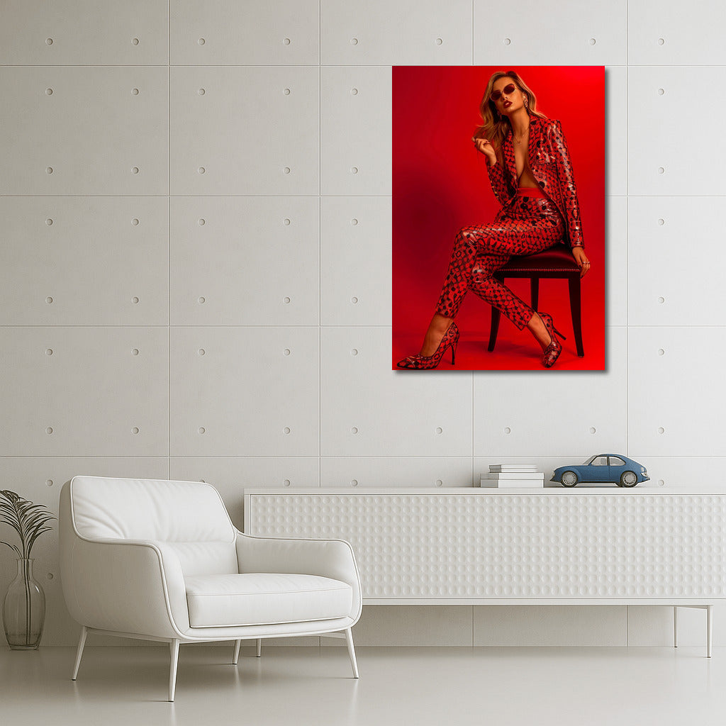 Glamour in Red: The Stylish Woman Who Catches the Eyes
