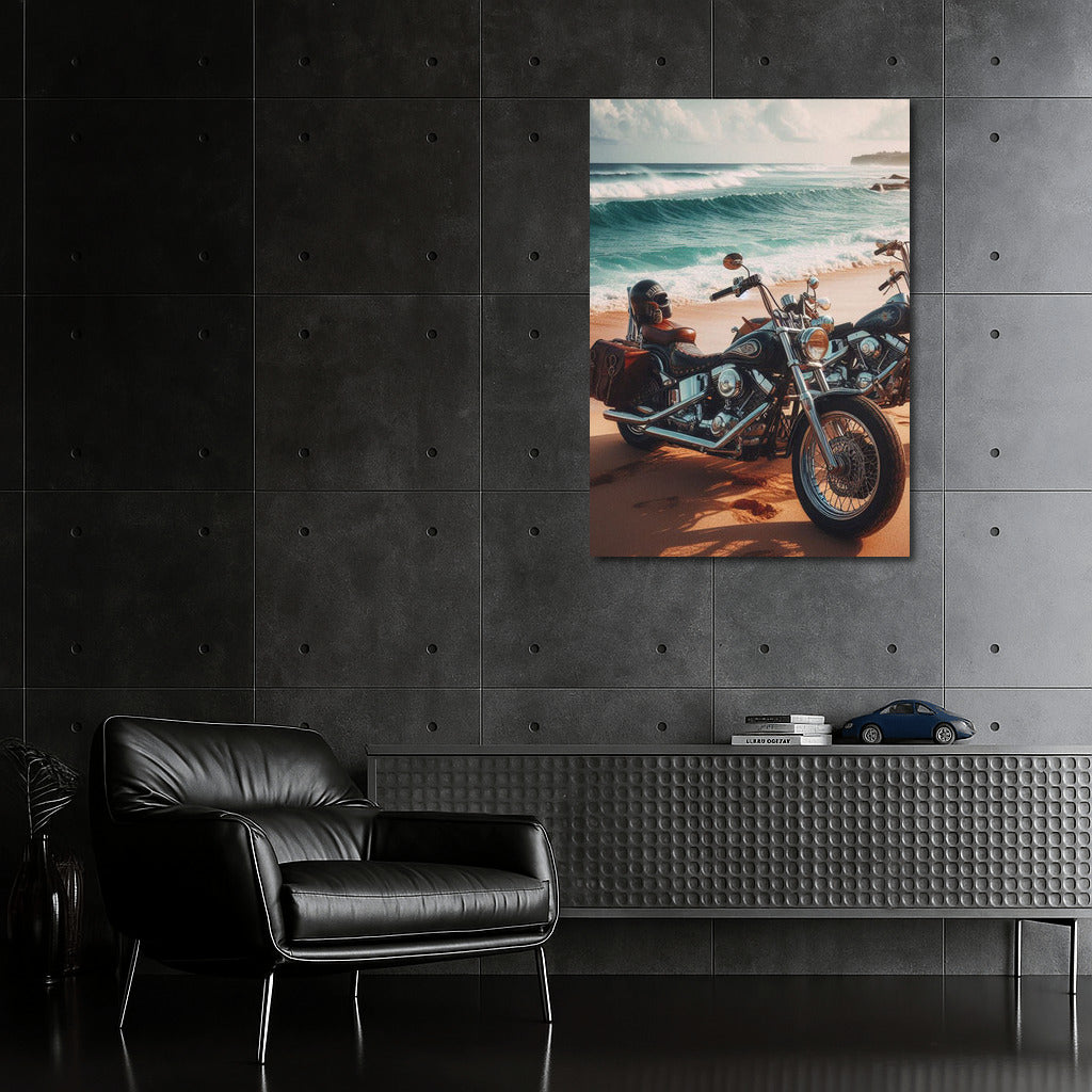 Sandy Beach Cruisers: Ocean Waves and Freedom