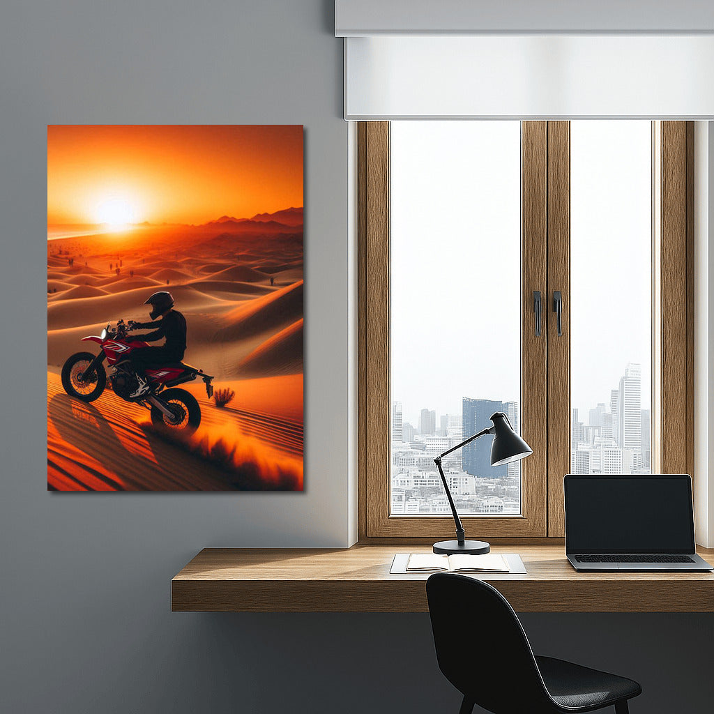 Sunset Raid: Minibike in Sand Dunes
