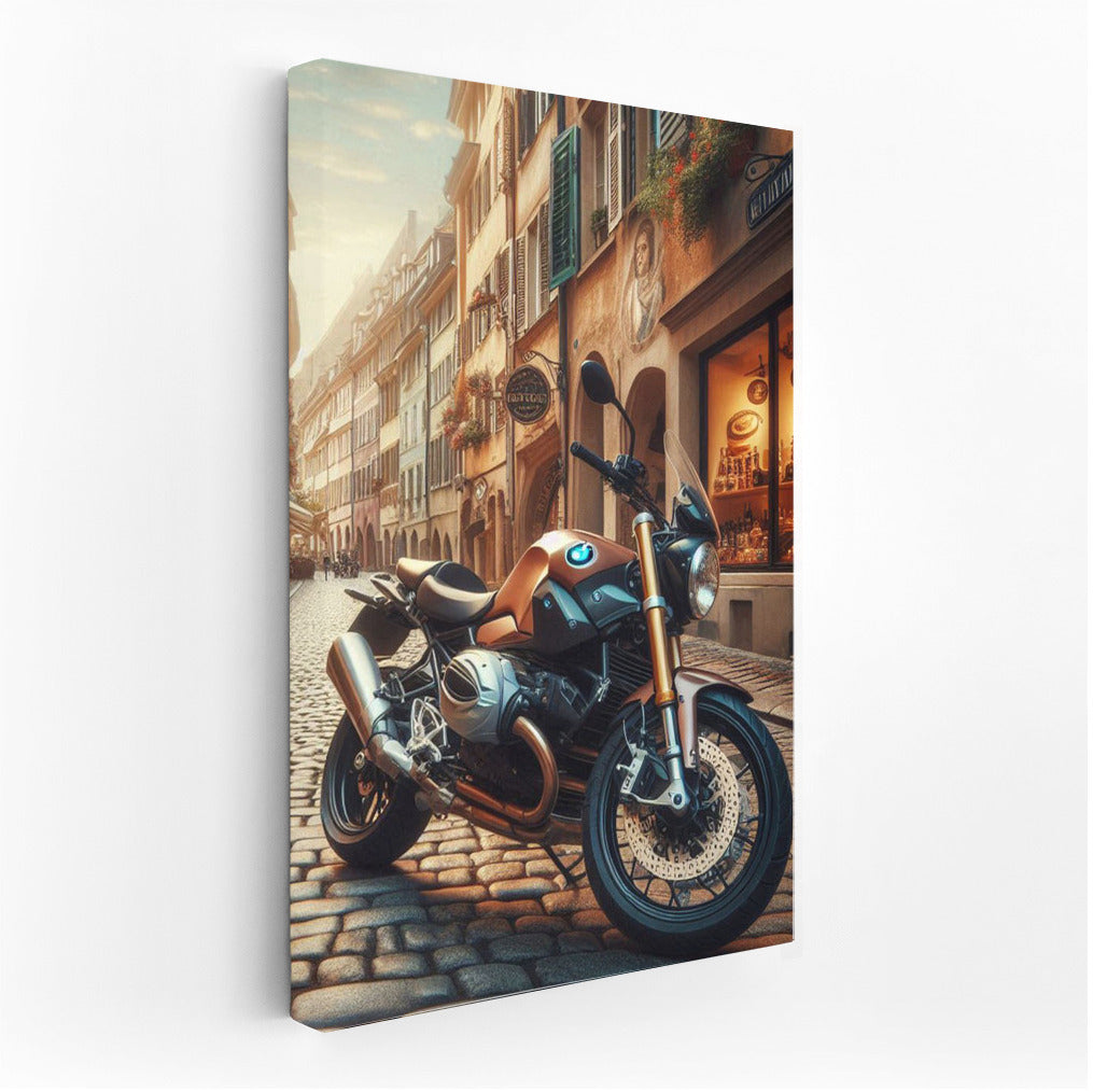 Speedy BMW on the Streets of Old Europe