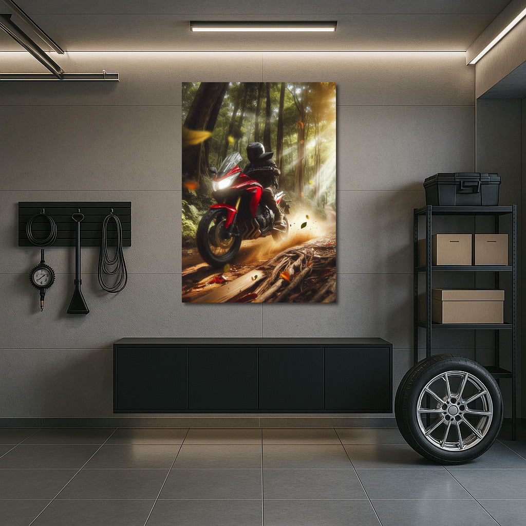 Honda on the Forest Trail: Speed and Freedom
