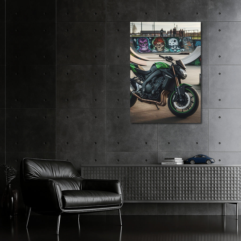 Speedy Kawasaki: Whirlwind at the Skate Park