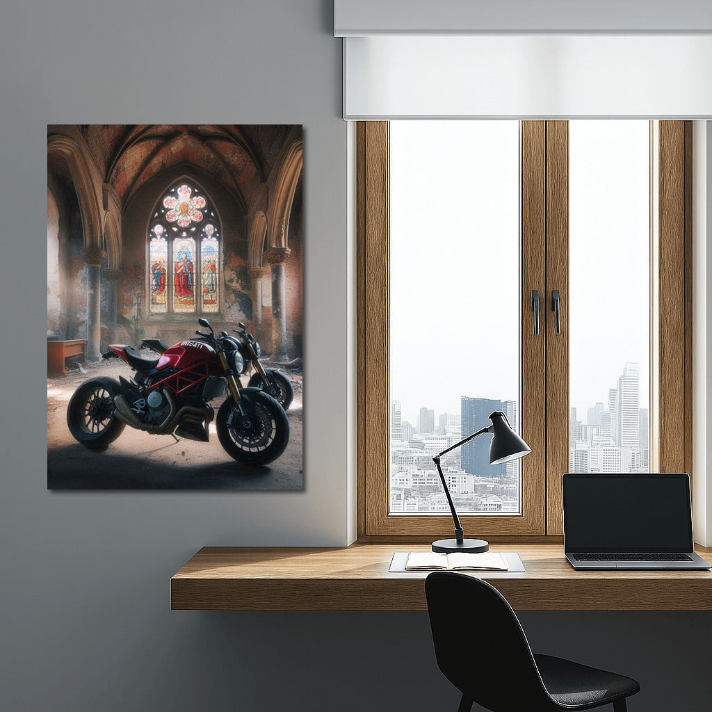 Ducati in the Abode of Silence: Motorcycles in the Abandoned Church
