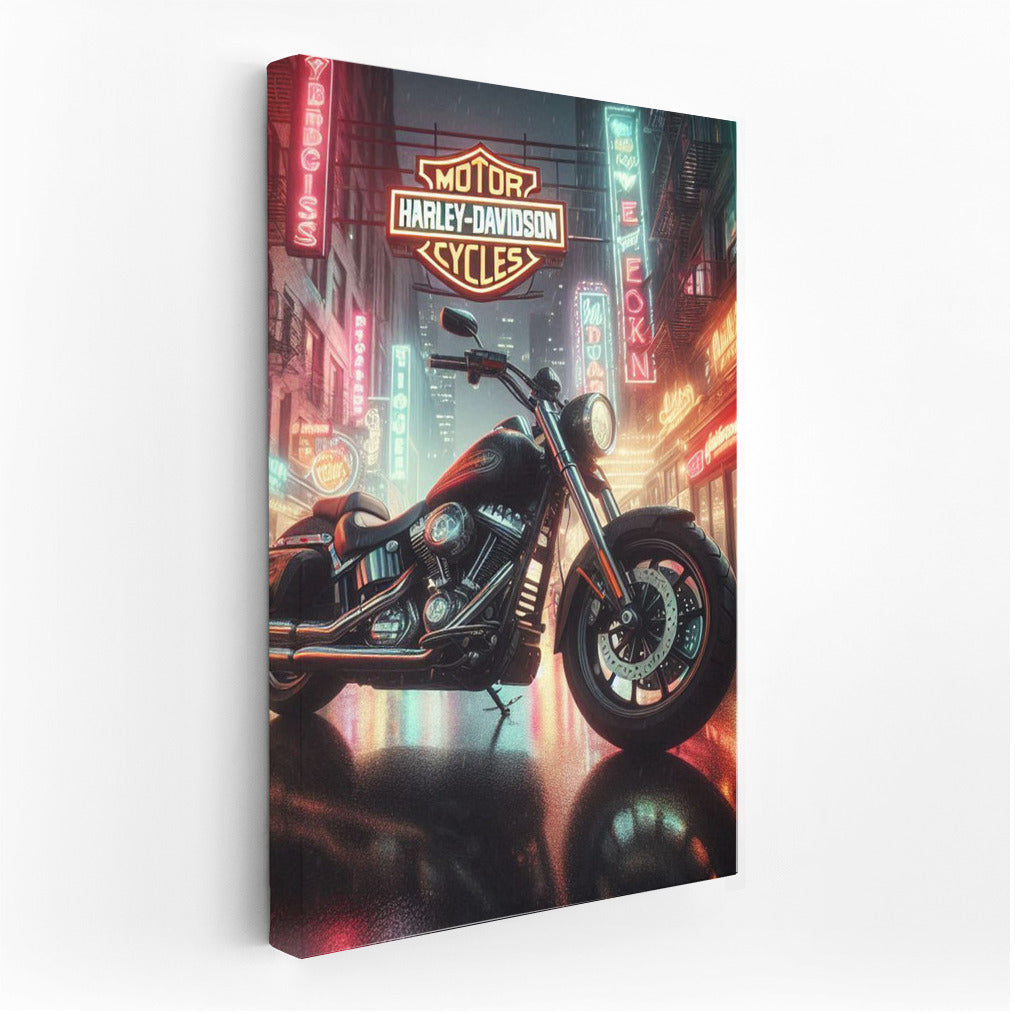 Night Freedom: Harley-Davidson on City Streets