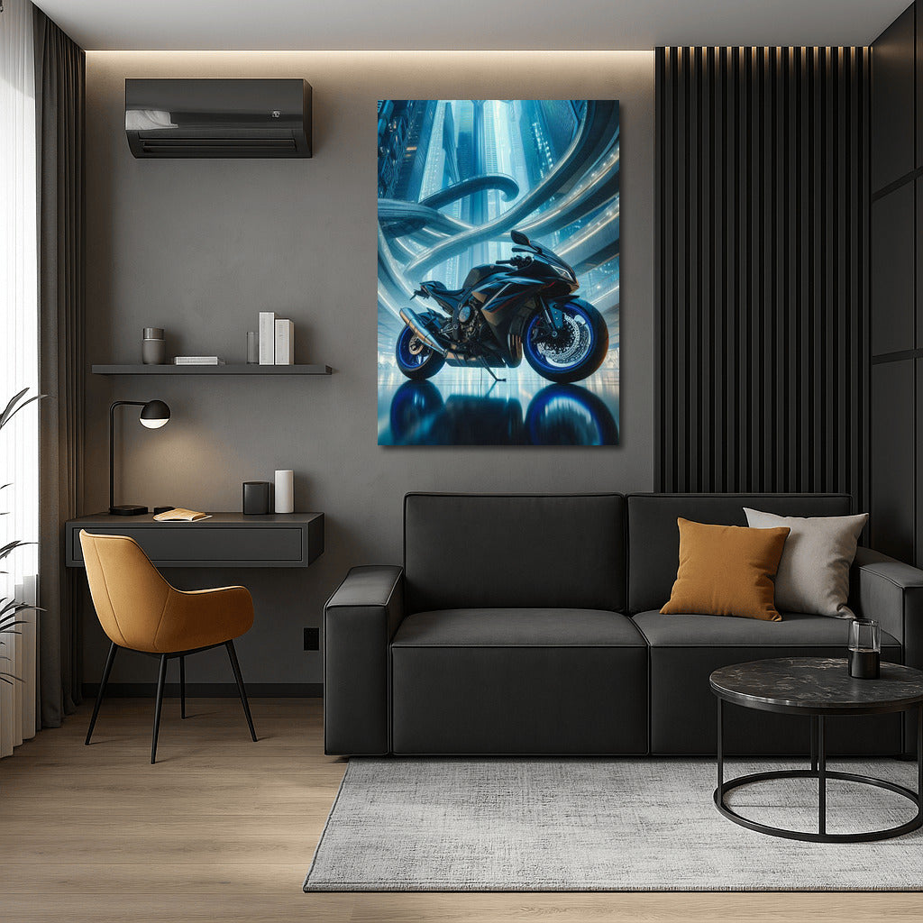 Yamaha in the Heart of the Futuristic Metropolis: Speed and Style