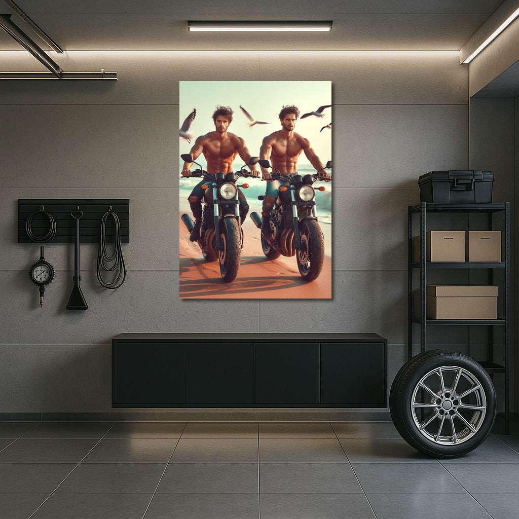 Freedom on Wheels: Motorcycles on Seagull Beach