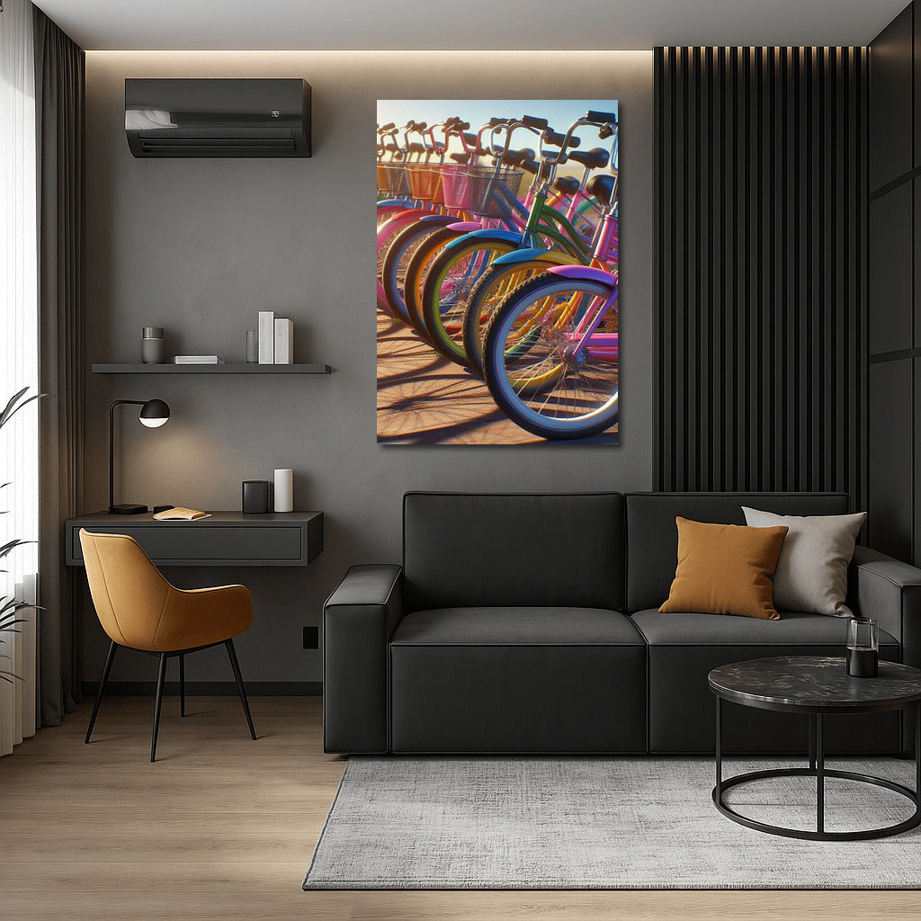 Freedom on Wheels: Bright Naked Bikes for Interiors