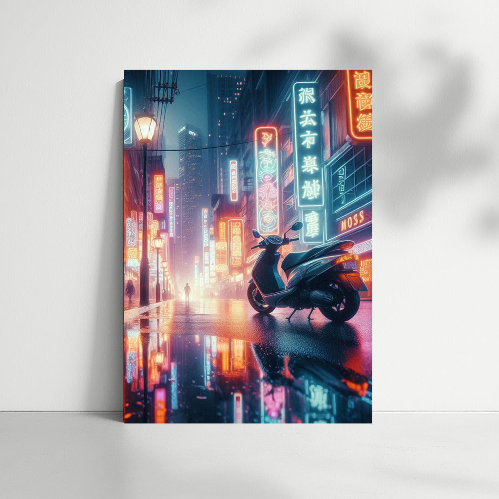 Neon Scooter: Speed and Night City Dreams