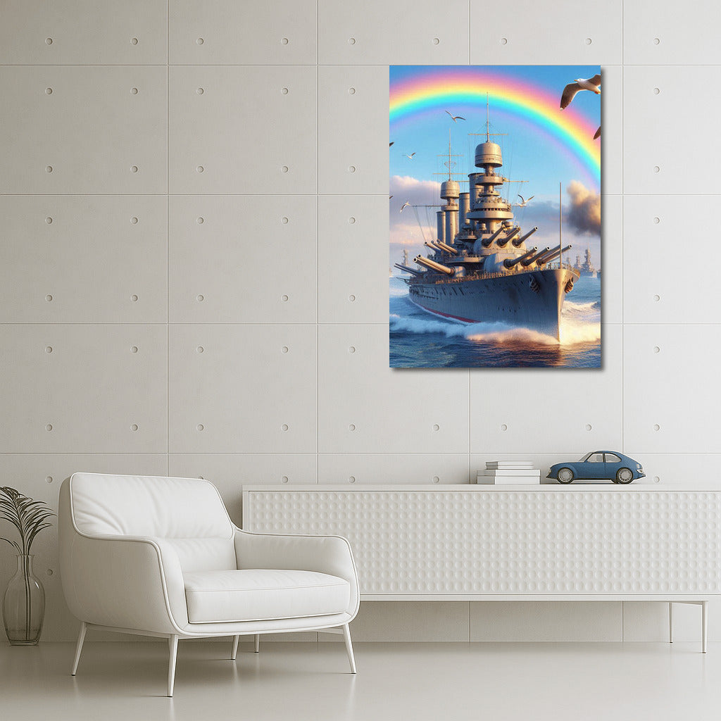 Fearsome Battleships Under the Rainbow: Contemporary Wall Art for Collection