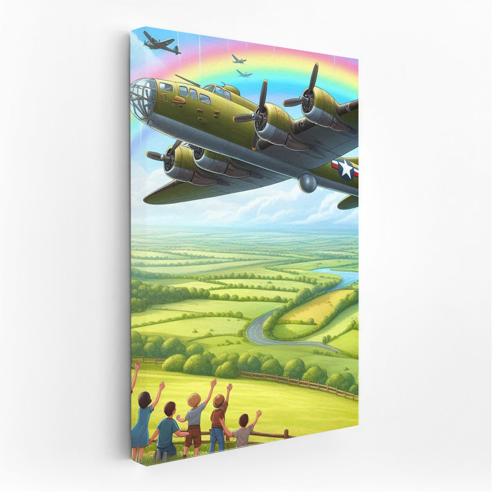 Bomber in Rainbow Flight: Power and Wonder