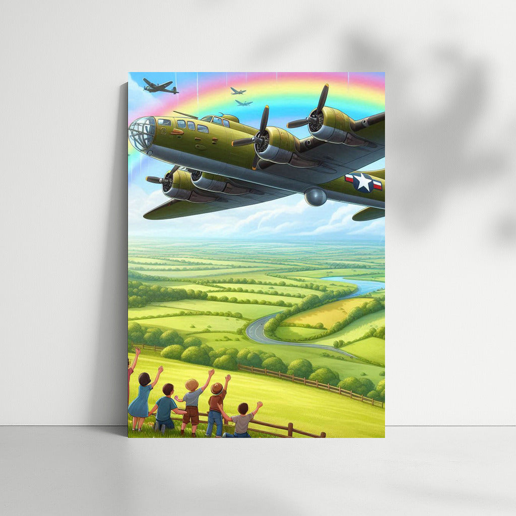 Bomber in Rainbow Flight: Power and Wonder