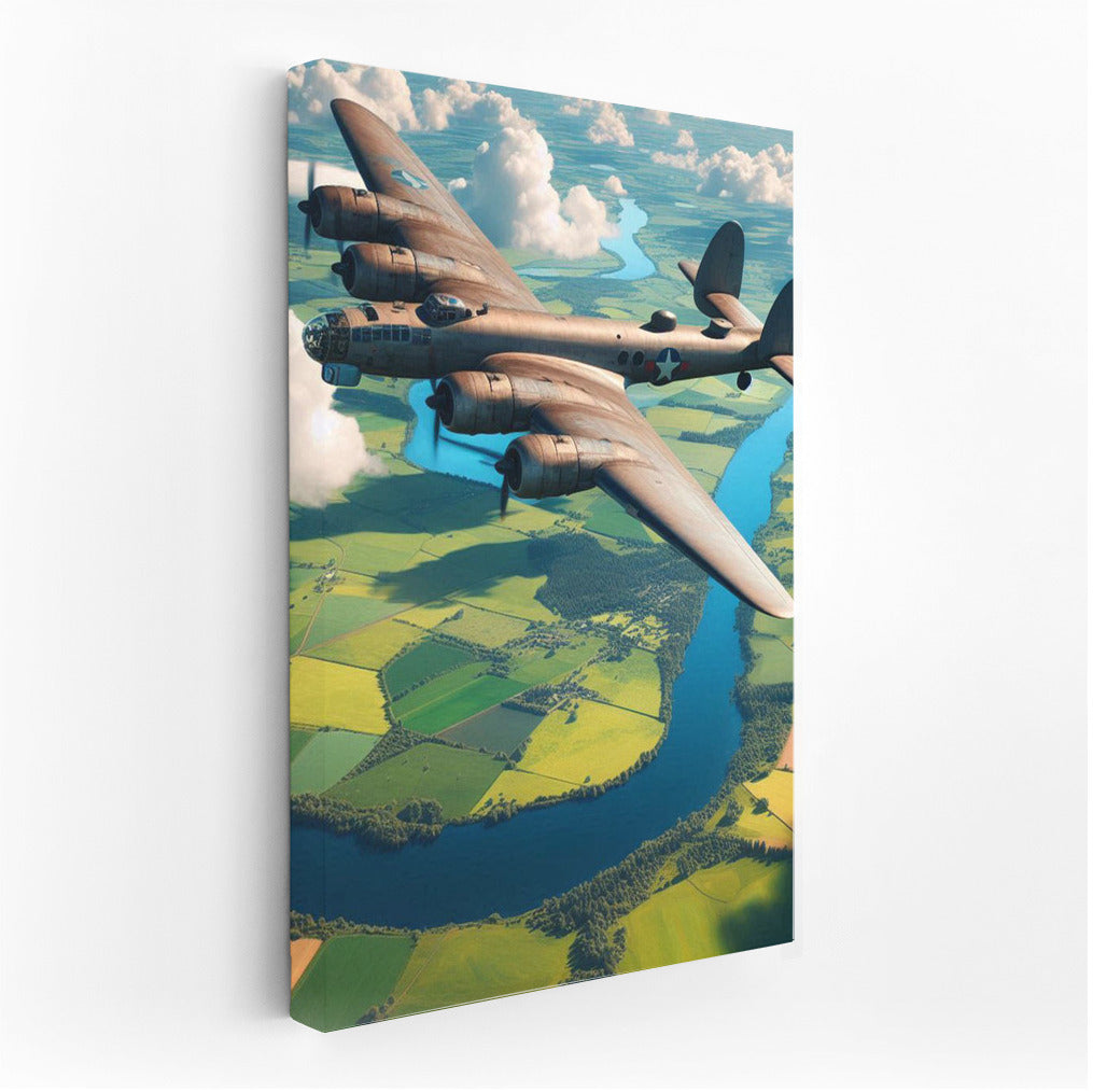Freedom in the Skies: Bomber Flight Over the Fields