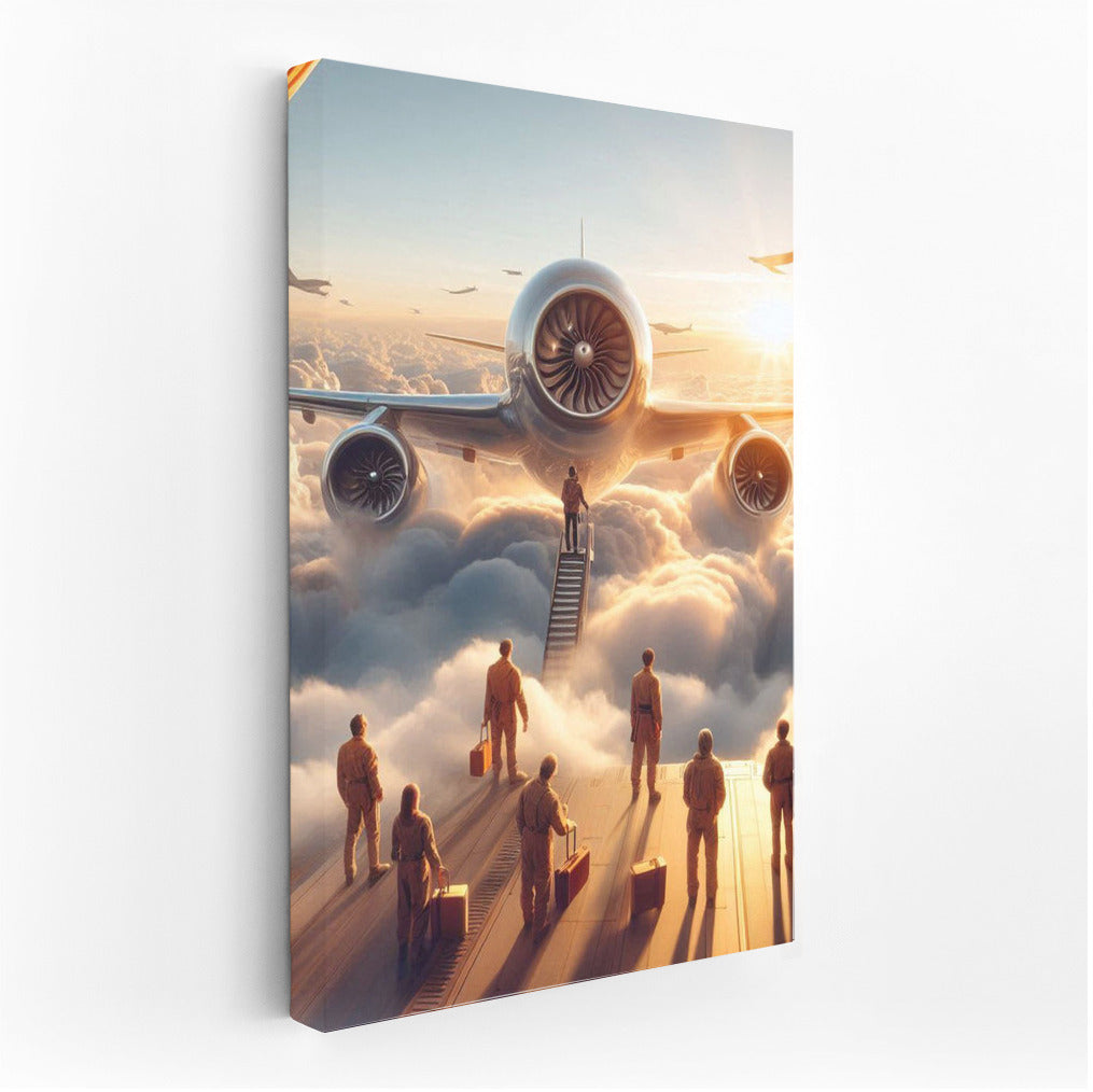 Experimental Airplane in the Clouds: Flight to the Future