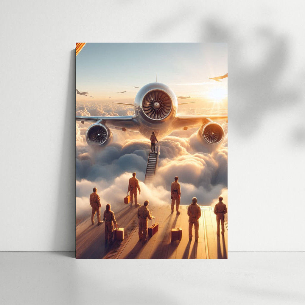 Experimental Airplane in the Clouds: Flight to the Future