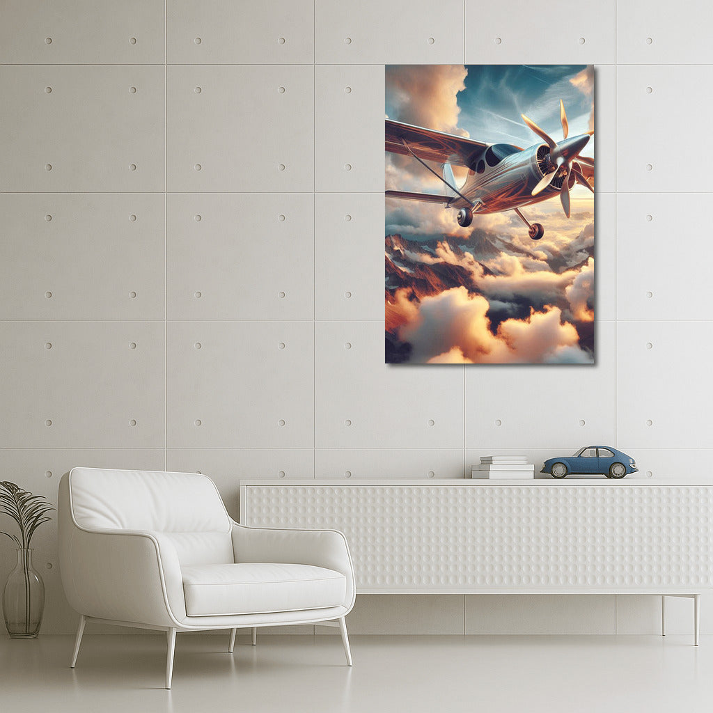 Experimental Airplane in the Clouds: Journey to Dreams