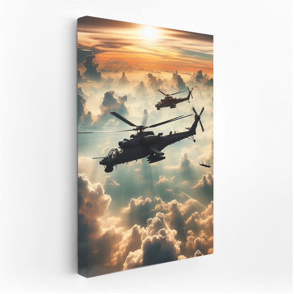 Reconnaissance Helicopters in the Clouds: The Magic of the Sky on Your Wall
