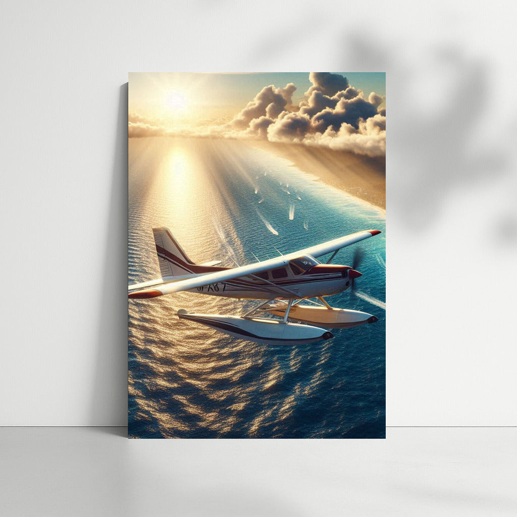 Freedom in Flight: Seaplane over the Endless Ocean