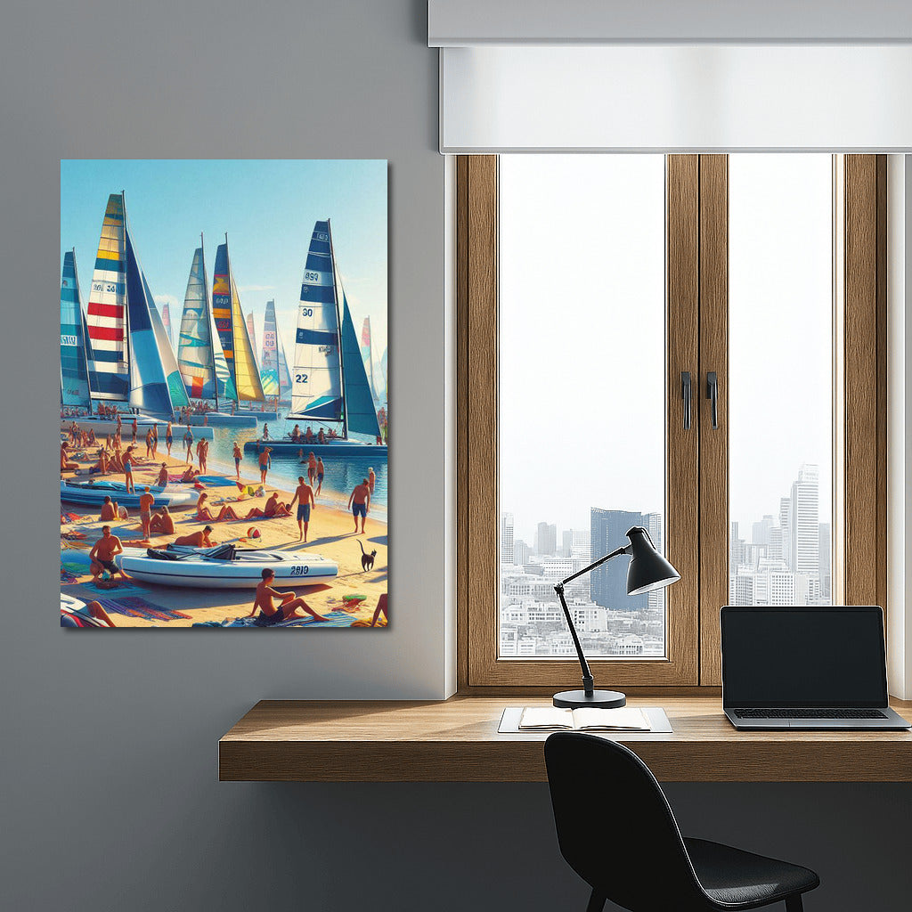Sailboats on the Beach: Freedom and Relaxation