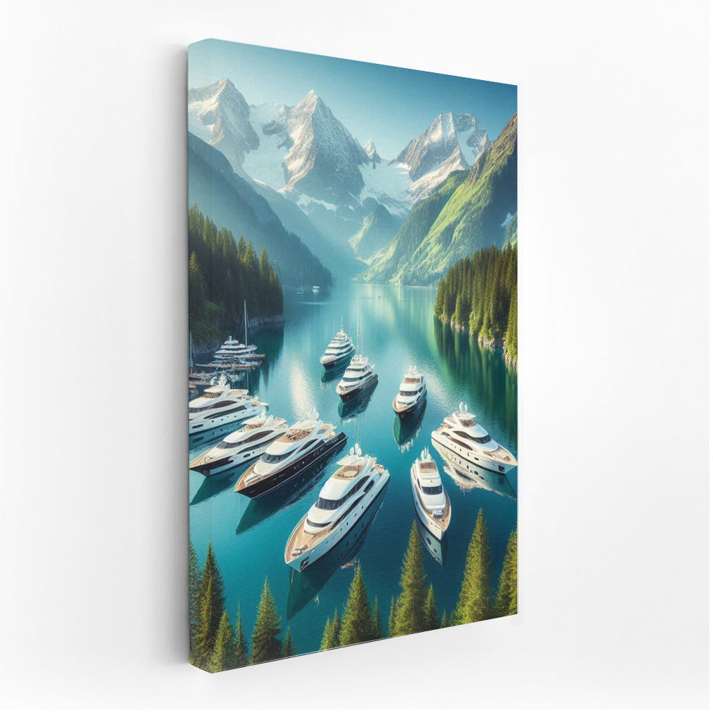 Harmony of Yachts in the Embrace of Mountains: Yachts Harbor 3