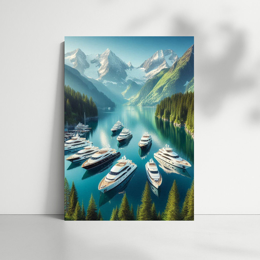 Harmony of Yachts in the Embrace of Mountains: Yachts Harbor 3