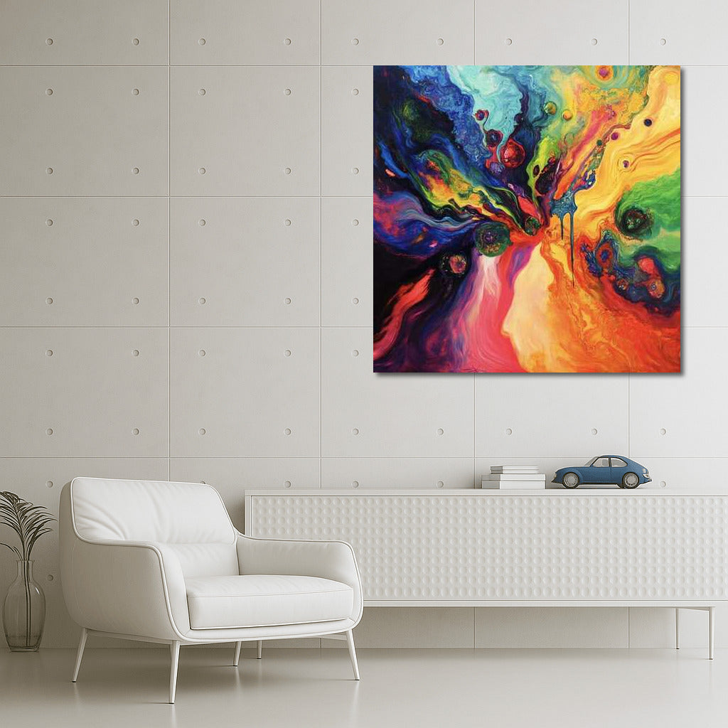 Whirlwind of Emotions: Abstraction in Bright Colors