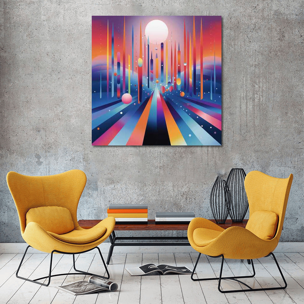Colour Extravaganza: Abstract Vortex for Interior