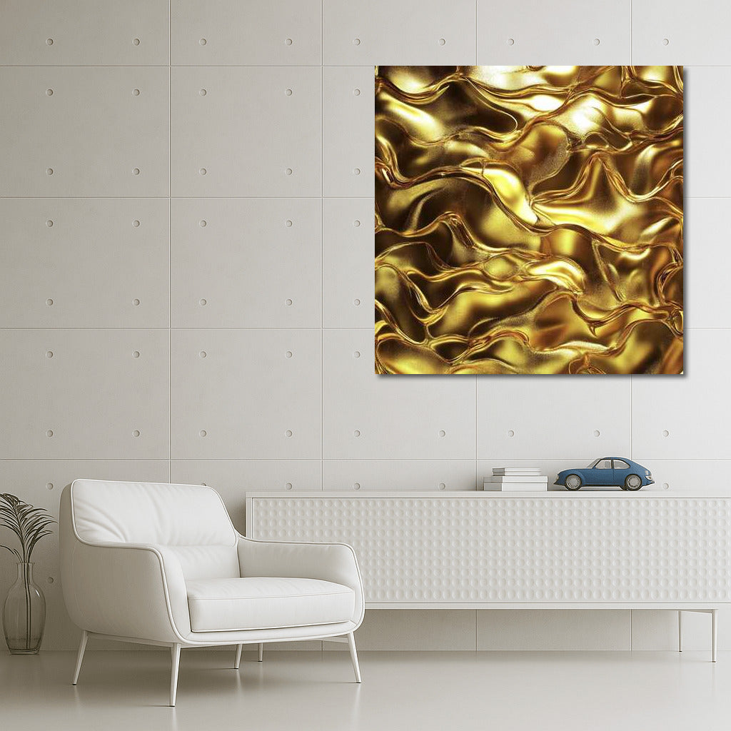 Golden Abstraction: Luxurious Texture for Interior