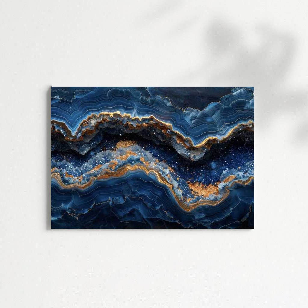 Abstract Depths of Lazurite: Blue Stone Magic