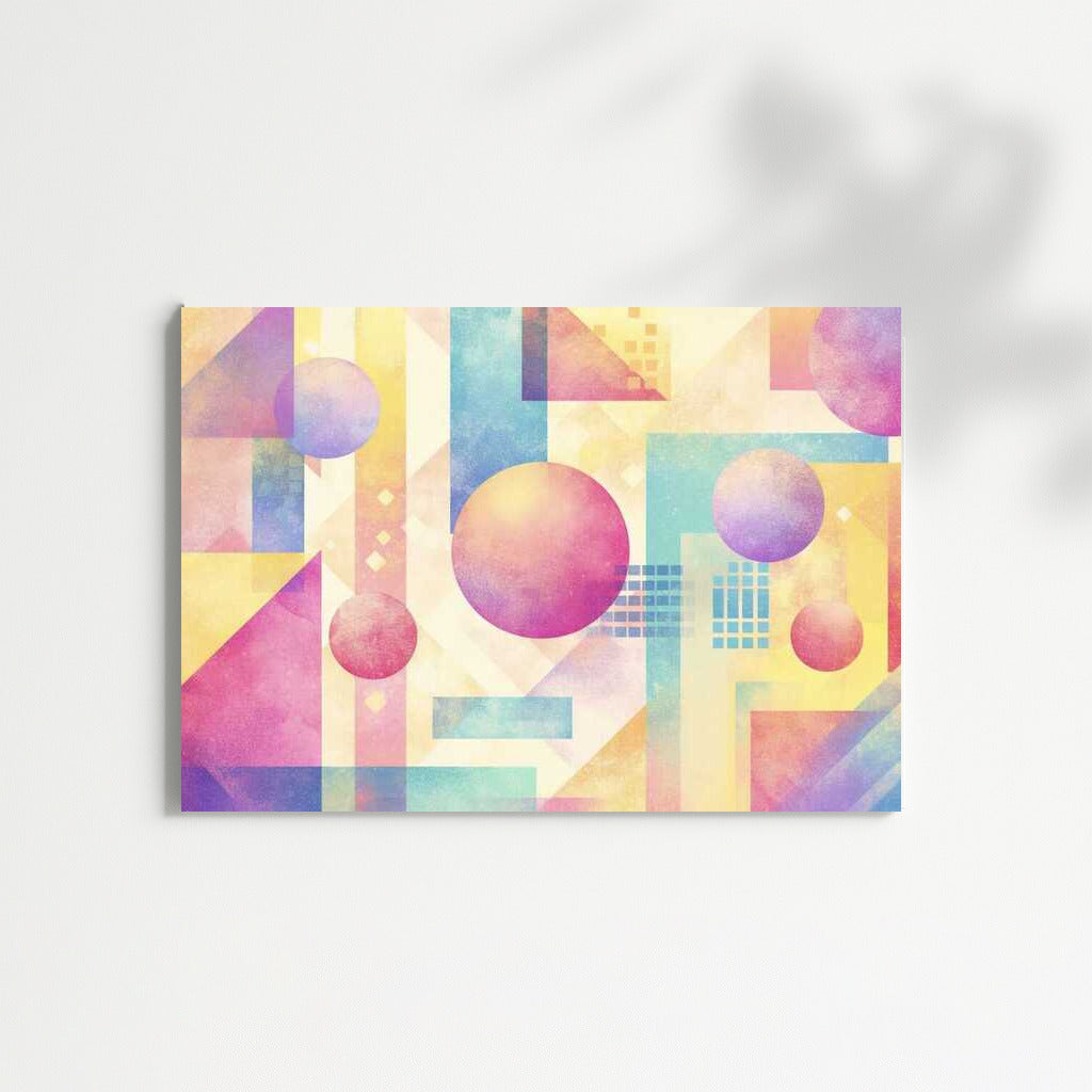 Vaporwave Abstract: Pastel World of Forms