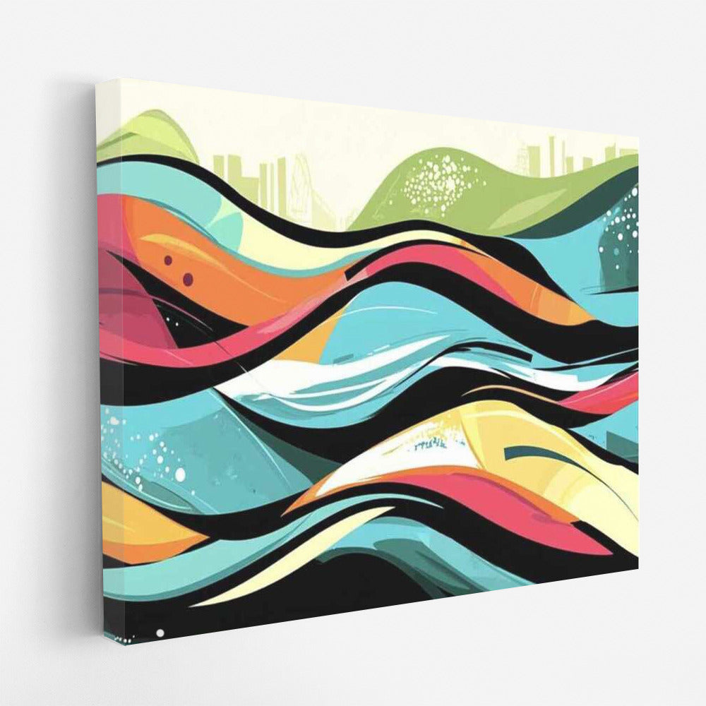 Energy of Color: Abstract Waves