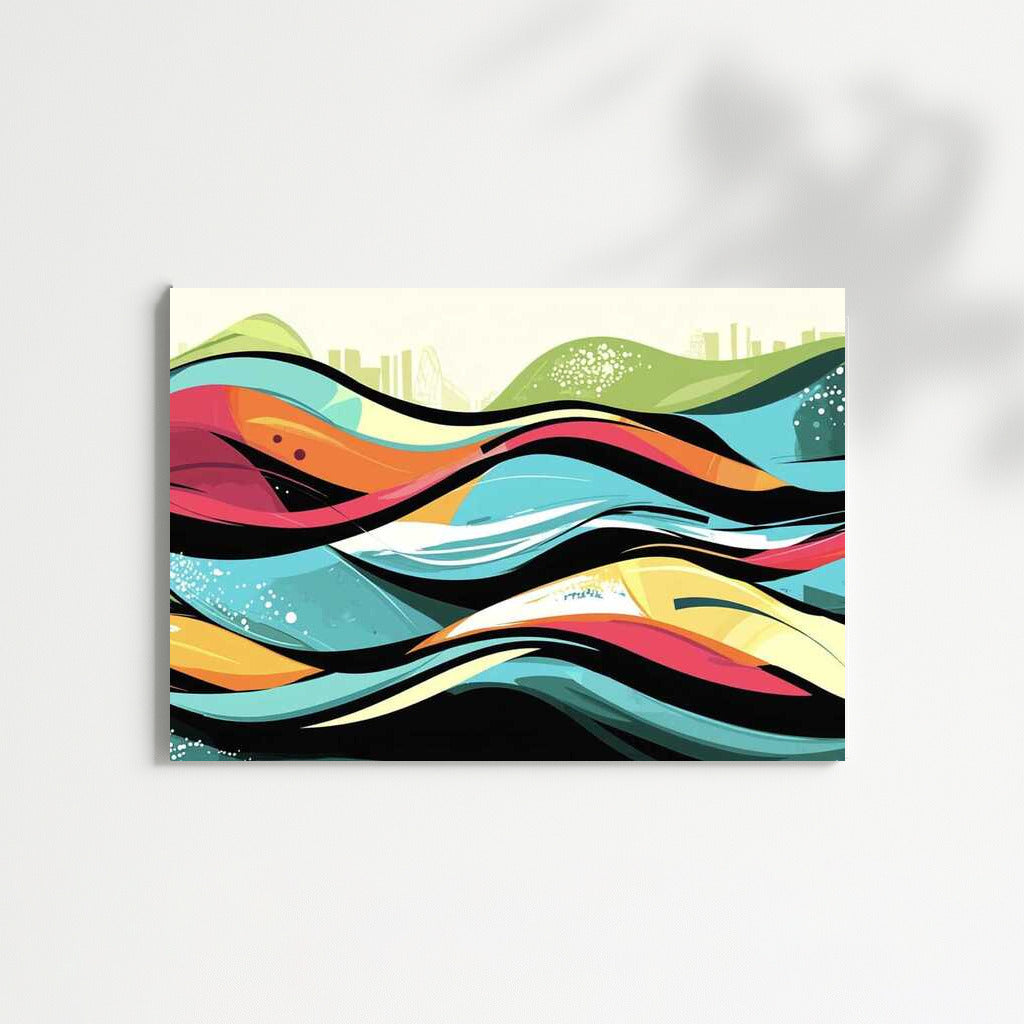 Energy of Color: Abstract Waves