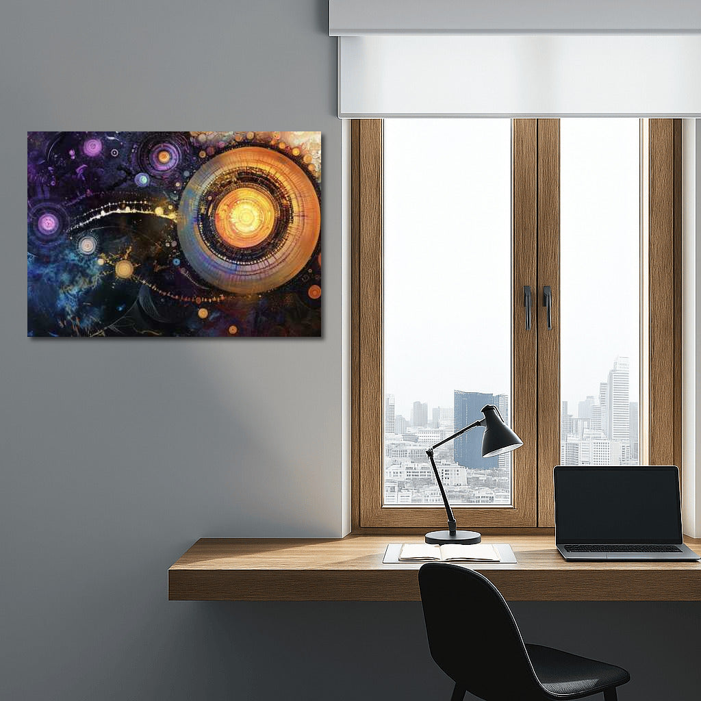 Hypnotic Symmetry: Cosmic Vortex of Abstraction