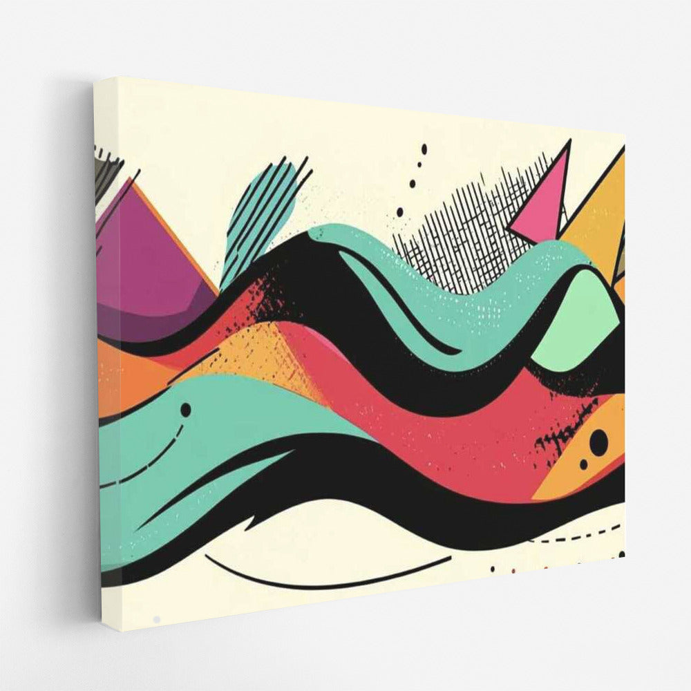 Abstract Excitement: Harmony of Lines and Colors