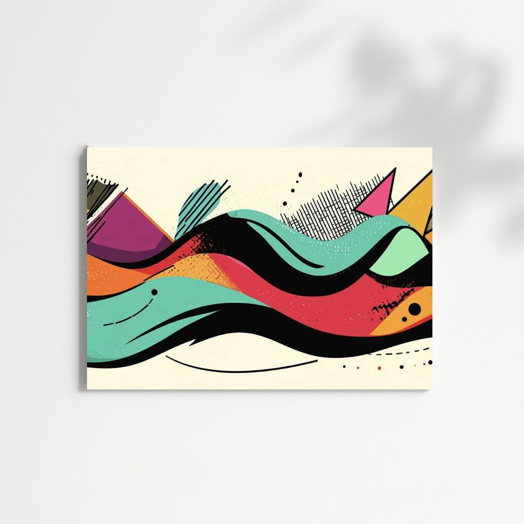 Abstract Excitement: Harmony of Lines and Colors
