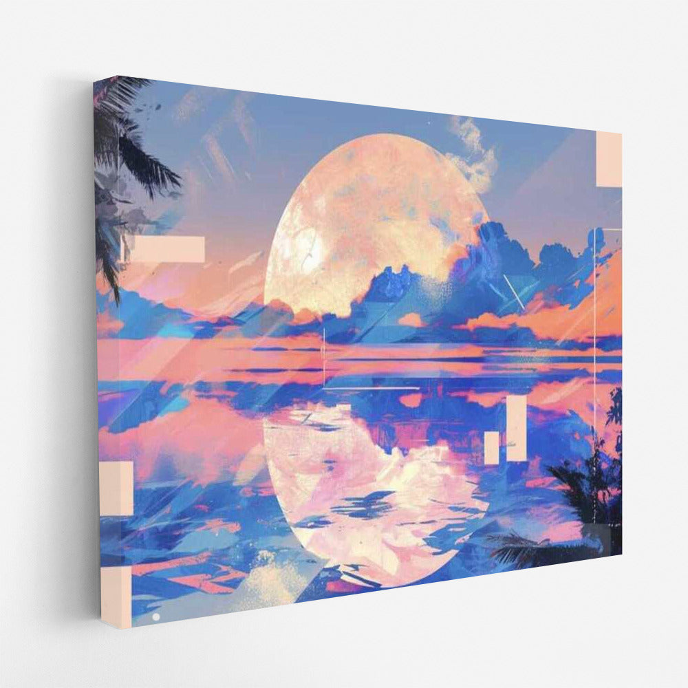 Vortex of Colors: Abstract Collage for Interior