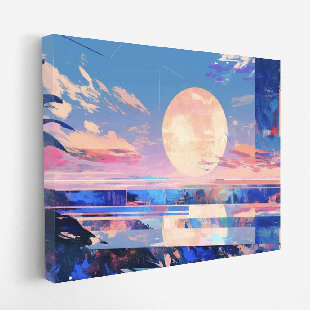 Twilight Collage: Lake and Sunset Serenity