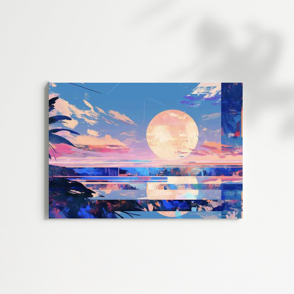 Twilight Collage: Lake and Sunset Serenity