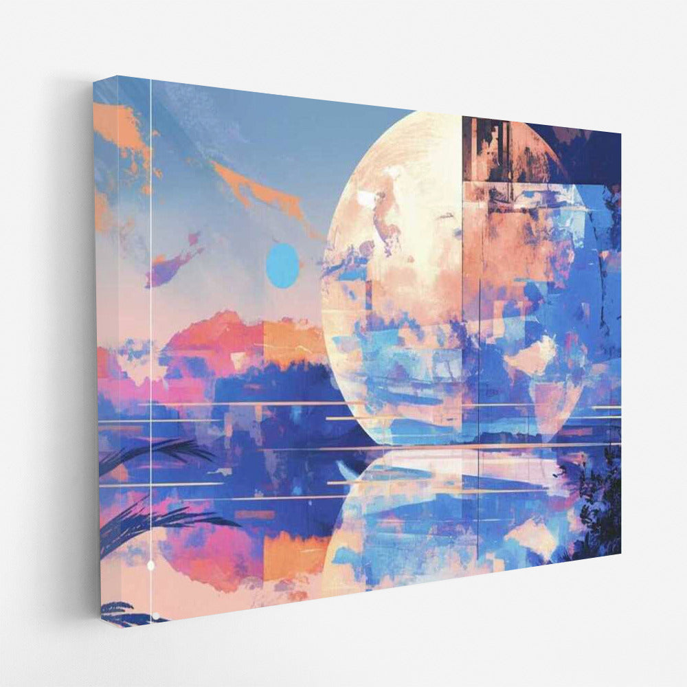 Harmony of Colors: Abstract Collage for Interior