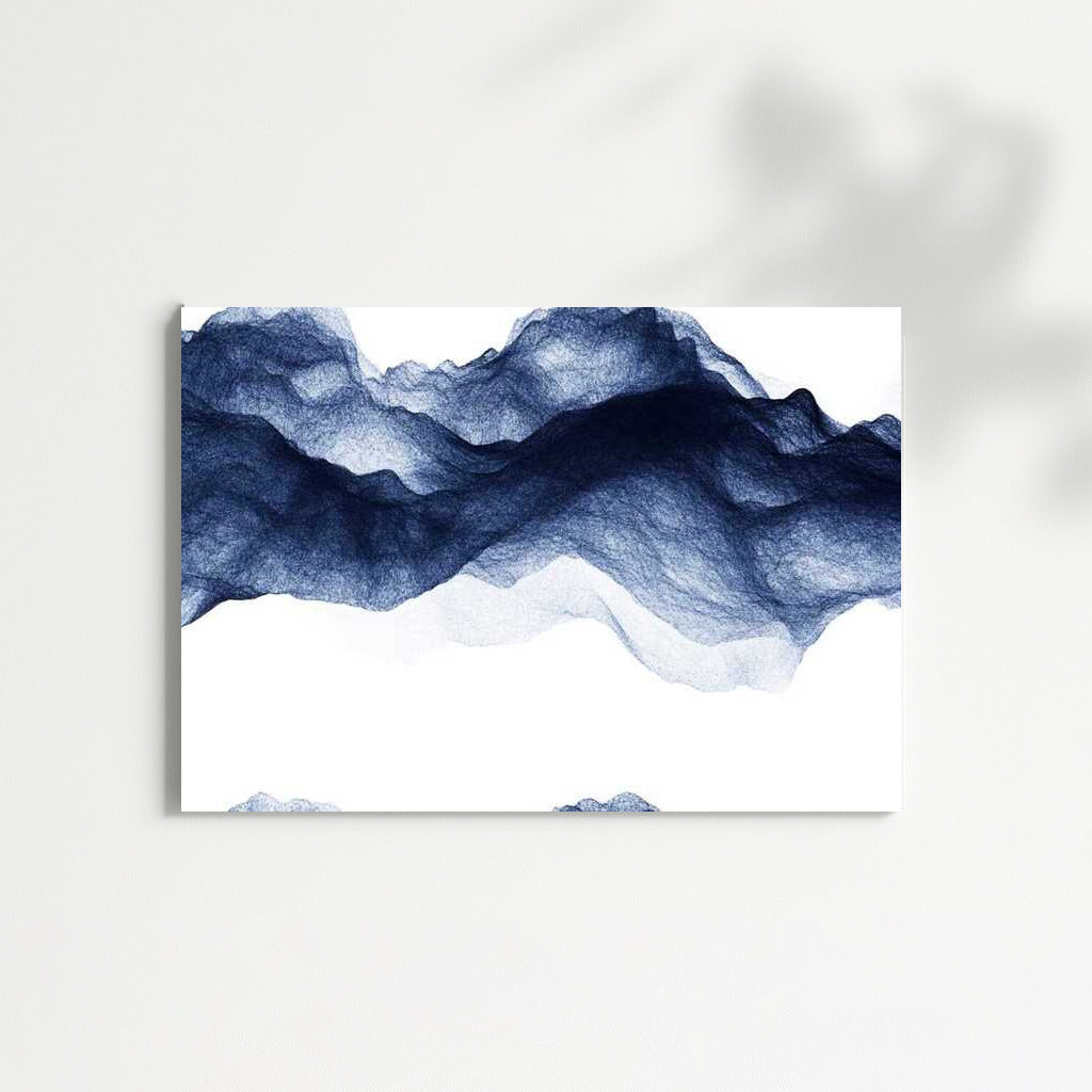 Dark Blue Abstract: Grainy Texture in Motion