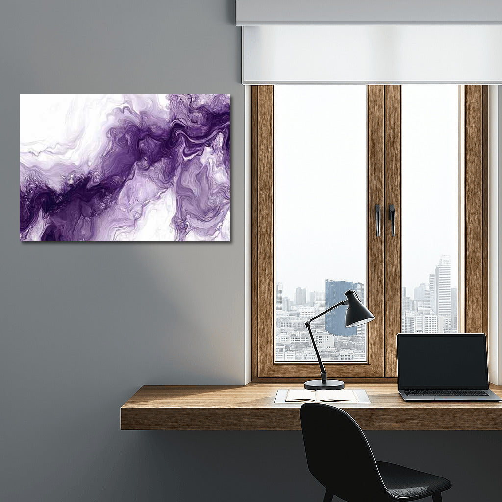 Misty Depth: Abstract Texture in Dark Purple