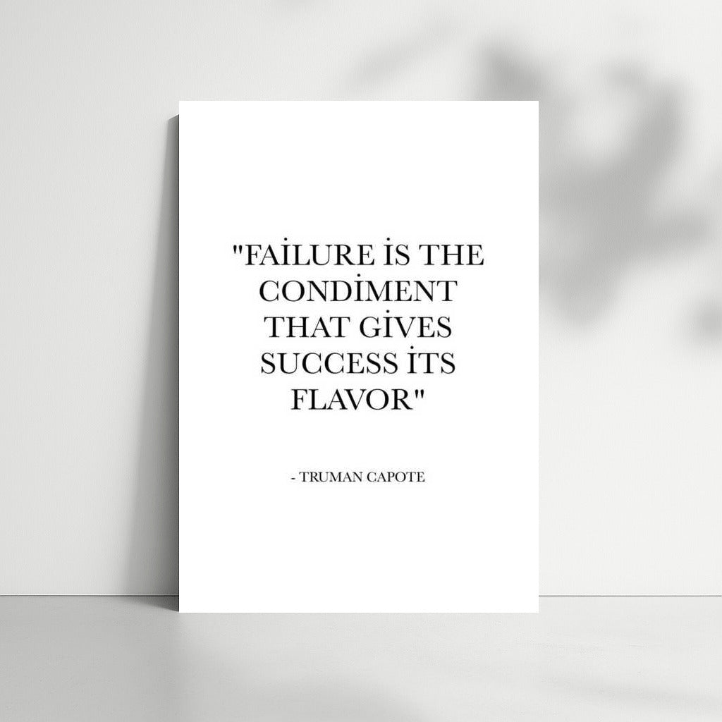 Taste of Success: Motivational Poster with Truman Capote Quote